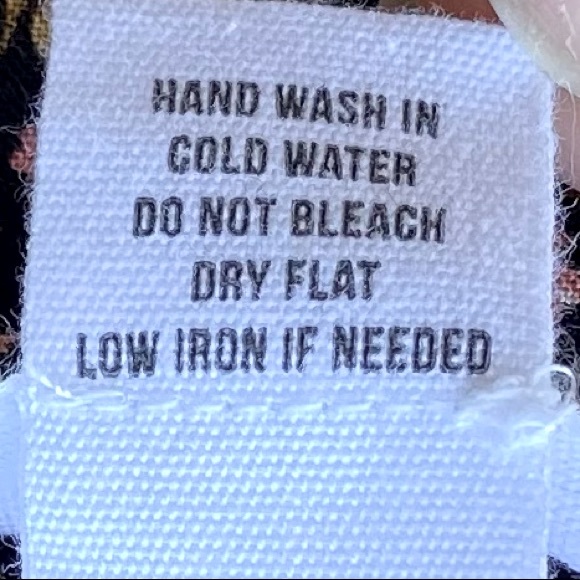 Button Down Fit & Flare Dress Black with Petite Flowers Size M - Picture 8 of 10